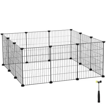 SONGMICS Freilauf, DIY, Metallgitter 1 SONGMICS Freilauf, DIY, Metallgitter