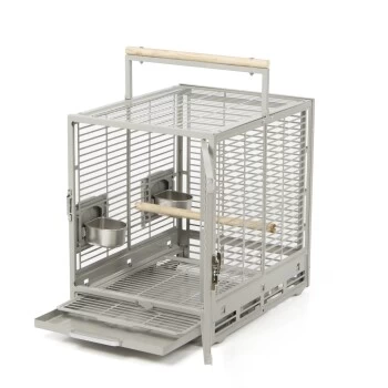 Montana Cages Transportkäfig Evo Hellgrau 2 Montana Cages Transportkäfig Evo Hellgrau – Bild 2