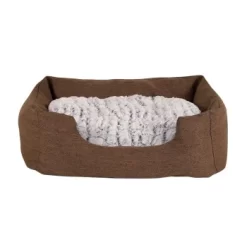 Lionto Hundebett Mit Wendekissen Meliert S