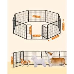 FEANDREA L Hundezaun 8 Platten Schwarz Schwarz 1,6 M, 1,6 M, 60 Cm -Tierbedarf Fach Geschäfte 3ffca129d1f86181641ce823b0b62faeeca02ca1 1500921 de DE 9775d720222c360ea9454ad120deebae0c16c145McbC69