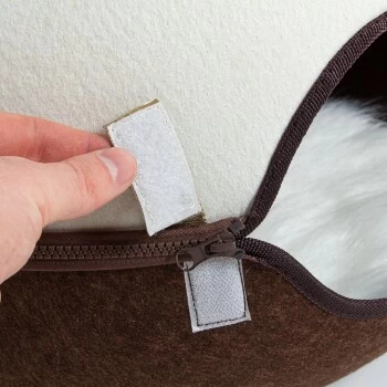 Canadian Cat Company Filz Katzennest Braun/ Beige 6 Canadian Cat Company Filz Katzennest Braun/ Beige – Bild 6