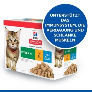 Hill's Science Plan Kitten Multipack Mit Huhn Und Seefisch 12x85 G 5 Hill's Science Plan Kitten Multipack Mit Huhn Und Seefisch 12x85 G – Bild 5