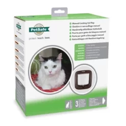 PetSafe Katzenklappe Mit Manueller Verriegelung, Braun -Tierbedarf Fach Geschäfte 87b1553f9eab72e1edc27b1b0c082caeb17c0985 1318243 3