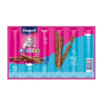 Vitakraft Cat-Stick 10x6 Stück Lachs MSC 1 Vitakraft Cat-Stick 10x6 Stück Lachs MSC