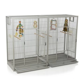 Montana Cages Voliere Melbourne 160 Hellgrau 6 Montana Cages Voliere Melbourne 160 Hellgrau – Bild 6