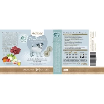 Aniforte Nassfutter Junior Menue Rind 6 X 400g 2 Aniforte Nassfutter Junior Menue Rind 6 X 400g – Bild 2