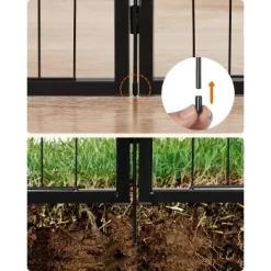 FEANDREA L Hundezaun 8 Platten Schwarz Schwarz 1,6 M, 1,6 M, 60 Cm -Tierbedarf Fach Geschäfte 98cb85f4dae3237153060ae5a7986d45ca8aa7af 1500921 de DE 5d574e8d4e49ee98f0c5b6342dd79c17caedda798sQTYc