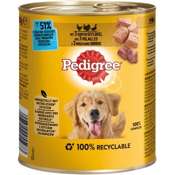 Pedigree Classic 12x800g 3 Sorten Geflügel 1 Pedigree Classic 12x800g 3 Sorten Geflügel