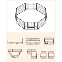 FEANDREA L Hundezaun 8 Platten Schwarz Schwarz 1,6 M, 1,6 M, 60 Cm -Tierbedarf Fach Geschäfte b23b278b69fecf8a66a13109adddec767e797baa 1500921 de DE 979714d5ae62bcc756681c3be5581a60fafc76b5efi4HF