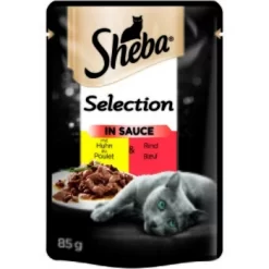 Sheba Portionsbeutel Selection In Sauce Mit Huhn Und Rind 24 X 85g