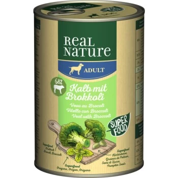 REAL NATURE Superfood Adult Kalb Mit Brokkoli 6x400 G 1 REAL NATURE Superfood Adult Kalb Mit Brokkoli 6x400 G