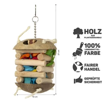 HappyBird Versteckspielzeug Foraging Hut 5 HappyBird Versteckspielzeug Foraging Hut – Bild 5