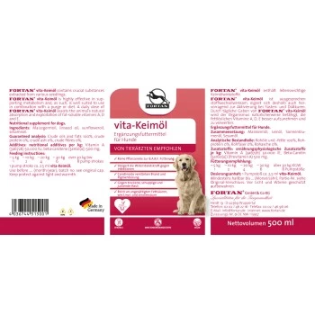 Fortan Vita-Keimöl BARF Zusatz 500 Ml 2 Fortan Vita-Keimöl BARF Zusatz 500 Ml – Bild 2