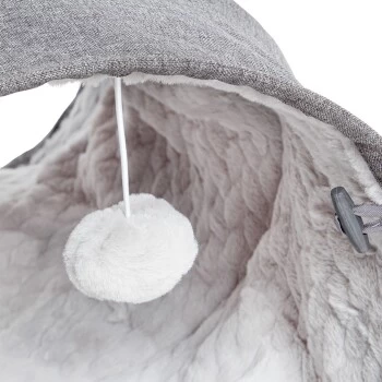 Canadian Cat Company Katzentunnel Mit Kuschelfell Grau 4 Canadian Cat Company Katzentunnel Mit Kuschelfell Grau – Bild 4