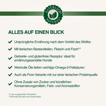 REAL NATURE WILDERNESS Junior Wurst Best Turkey - Truthahn Mit Buchweizen & Apfel 6x400 G 2 REAL NATURE WILDERNESS Junior Wurst Best Turkey - Truthahn Mit Buchweizen & Apfel 6x400 G – Bild 2