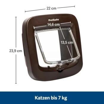 PetSafe Mikrochip-Katzenklappe, Braun 6 PetSafe Mikrochip-Katzenklappe, Braun – Bild 6