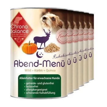 ChronoBalance Nassfutter Für Hunde Abend Menü Wild 2,4 Kg 1 ChronoBalance Nassfutter Für Hunde Abend Menü Wild 2,4 Kg
